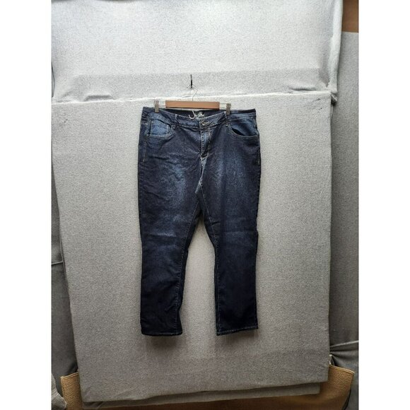 Rebel By Right Plus Size Dark Wash Denim Jeans Womens Size 18 - Picture 1 of 3